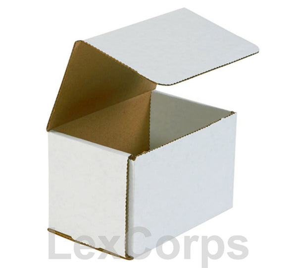 6x4x4 White Corrugated Mailers