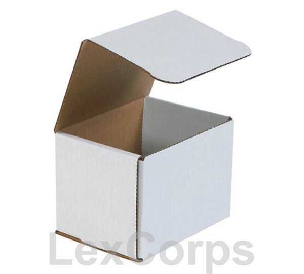 5x4x4 White Corrugated Mailers