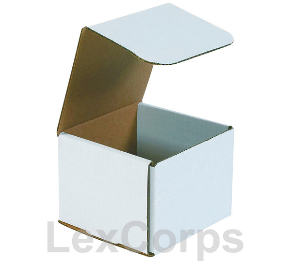 5x5x4 White Corrugated Mailers