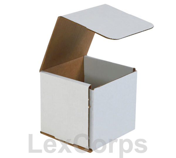 5x5x5 White Corrugated Mailers