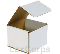 6x6x6 White Corrugated Mailers