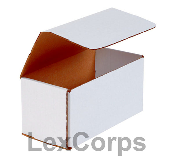 8x4x4 White Corrugated Mailers